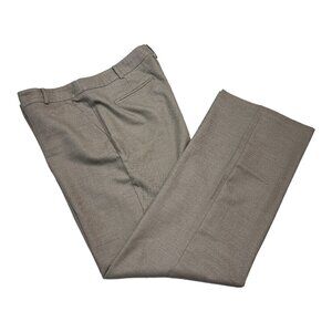 Talbots Heritage Pants Womens‎ 12 Tan Micro Dot Bootcut High Rise Office Neutral